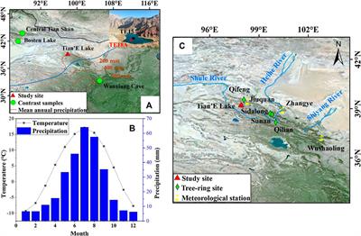 Pollen Record of Humidity Changes in the Arid Western Qilian Mountains Over the Past 300 Years and Comparison With Tree-Ring Reconstructions